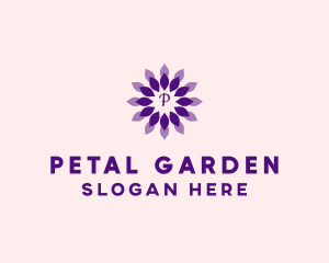 Lotus Flower Petals logo design