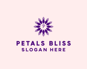 Lotus Flower Petals logo design