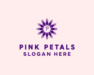 Lotus Flower Petals logo design