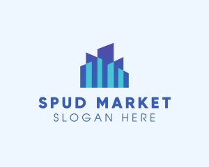 Stock Market City logo design