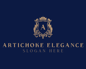 Elegant Regal Shield logo design