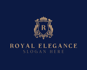 Elegant Regal Shield logo design