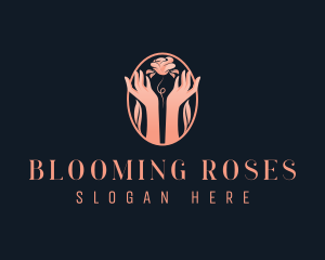 Rose Beauty Hand logo design