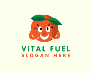 Happy Orange Fruit logo design