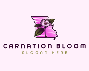 Missouri Hawthorn Flower logo design