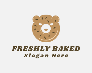 Donut Bear Pastry logo design