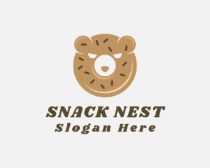 Donut Bear Pastry logo design