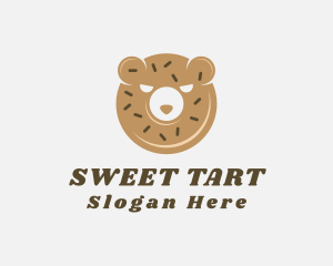 Donut Bear Pastry logo design