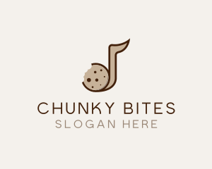 Cookie Musical Note Bites logo design