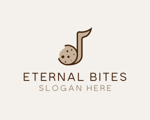 Cookie Musical Note Bites logo design