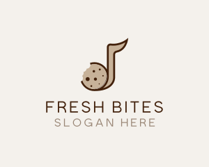 Cookie Musical Note Bites logo design