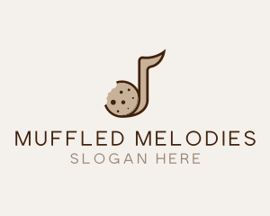 Cookie Musical Note Bites logo design