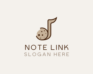 Cookie Musical Note Bites logo design