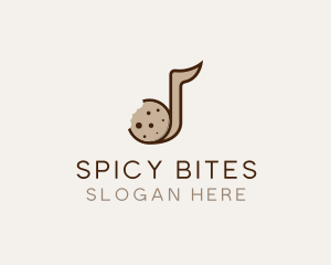 Cookie Musical Note Bites logo design