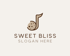 Cookie Musical Note Bites logo design