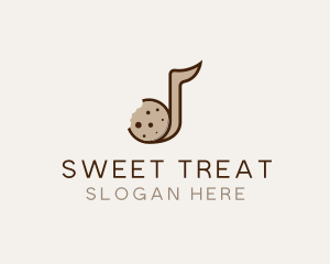 Cookie Musical Note Bites logo design