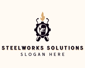 Ironwork Welder Fabrication logo design