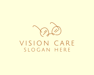 Brown Minimalist Eyeglass logo