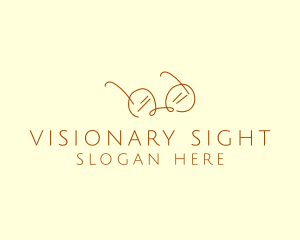 Brown Minimalist Eyeglass logo