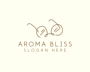 Brown Minimalist Eyeglass logo design