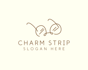 Brown Minimalist Eyeglass logo design