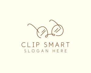 Brown Minimalist Eyeglass logo design