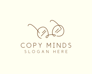 Brown Minimalist Eyeglass logo