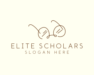 Brown Minimalist Eyeglass logo design