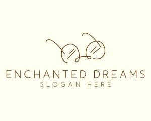 Brown Minimalist Eyeglass logo design