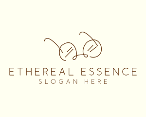 Brown Minimalist Eyeglass logo design