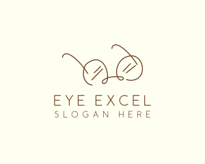 Brown Minimalist Eyeglass logo