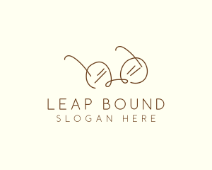 Brown Minimalist Eyeglass logo design