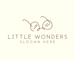 Brown Minimalist Eyeglass logo design