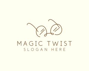 Brown Minimalist Eyeglass logo design