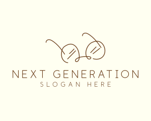 Brown Minimalist Eyeglass logo design