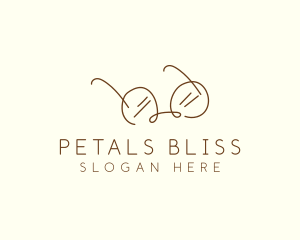 Brown Minimalist Eyeglass logo design