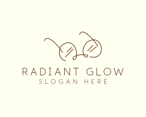 Brown Minimalist Eyeglass logo design