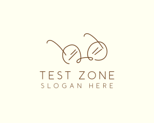 Brown Minimalist Eyeglass logo design