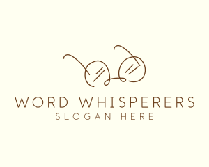 Brown Minimalist Eyeglass logo