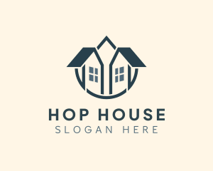 Village House Structure logo design