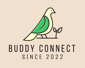 Eco Friendly Pigeon Bird  logo design