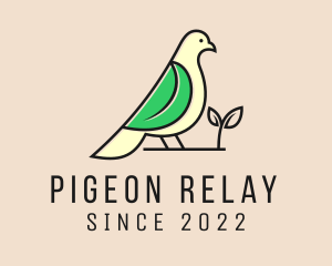Eco Friendly Pigeon Bird  logo