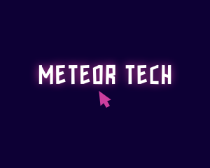 Neon Tech Click logo design