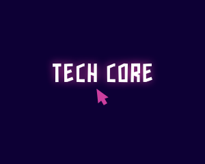 Neon Tech Click logo design