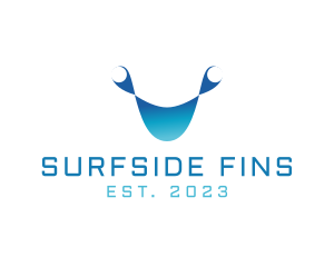 Gradient Fish Fins logo