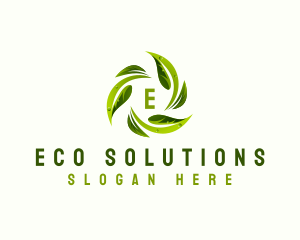 Eco Leaf Nature logo design