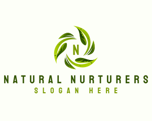 Eco Leaf Nature logo design