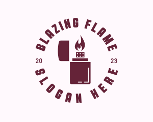 Lighter Fire Flame  logo design