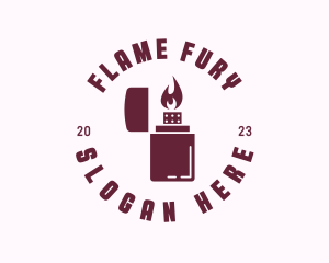 Lighter Fire Flame  logo design