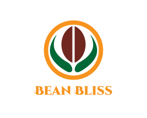 Coffee Bean Plant logo design